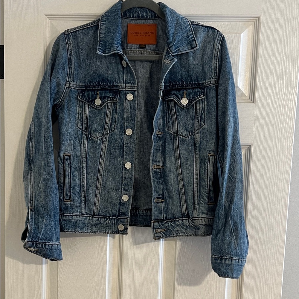 Lucky Brand Tomboy Tucker Blue Denim Jacket